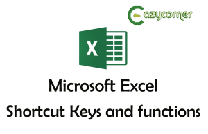 Microsoft Excel Shortcut Keys and Functions
