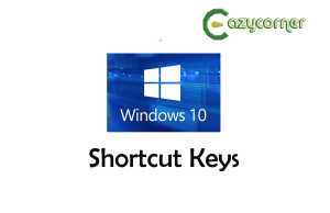 Window 10 shortcut keys