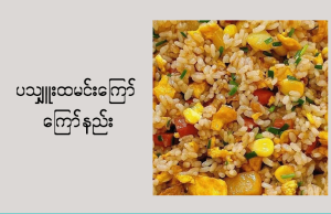 #ပသျှူးထမင်းကြော်နည်း#