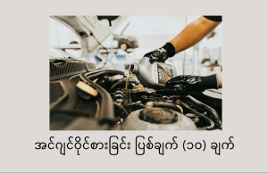 အင်ဂျင်ဝိုင်စားခြင်းပြစ်ချက်(၁၀)ချက်
