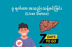 ၇ ရက်တာ အသည်းသန့်စင်ခြင်း (Liver Detox)