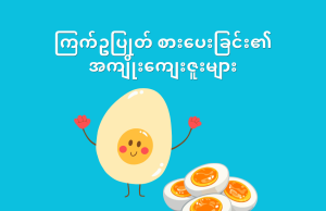 ကြက်ဥပြုတ် စားပေးခြင်းရဲ့ အကျိုးကျေးဇူးများ